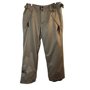 RIDE Snowboards Mens Tan Snow SKI pants Size M Waterproof Breathable Sledding